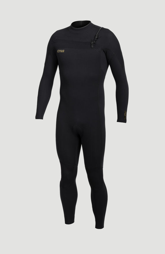 Hyperfreak Plus 4/3mm Chest Zip Full Wetsuit | BLACK/BLACK