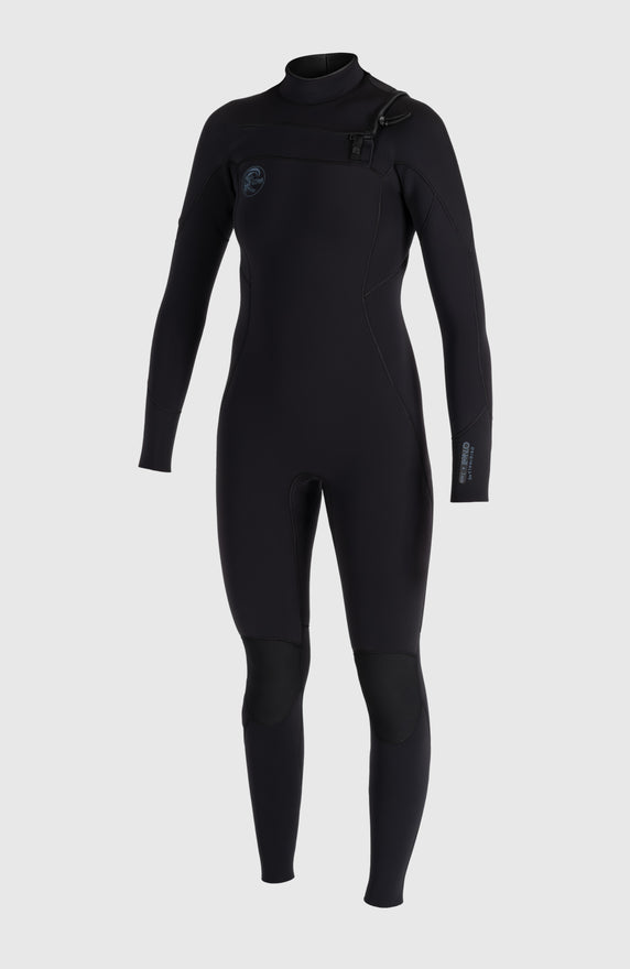 Hyperfreak Plus 4/3mm Chest Zip Full Wetsuit | BLACK/BLACK