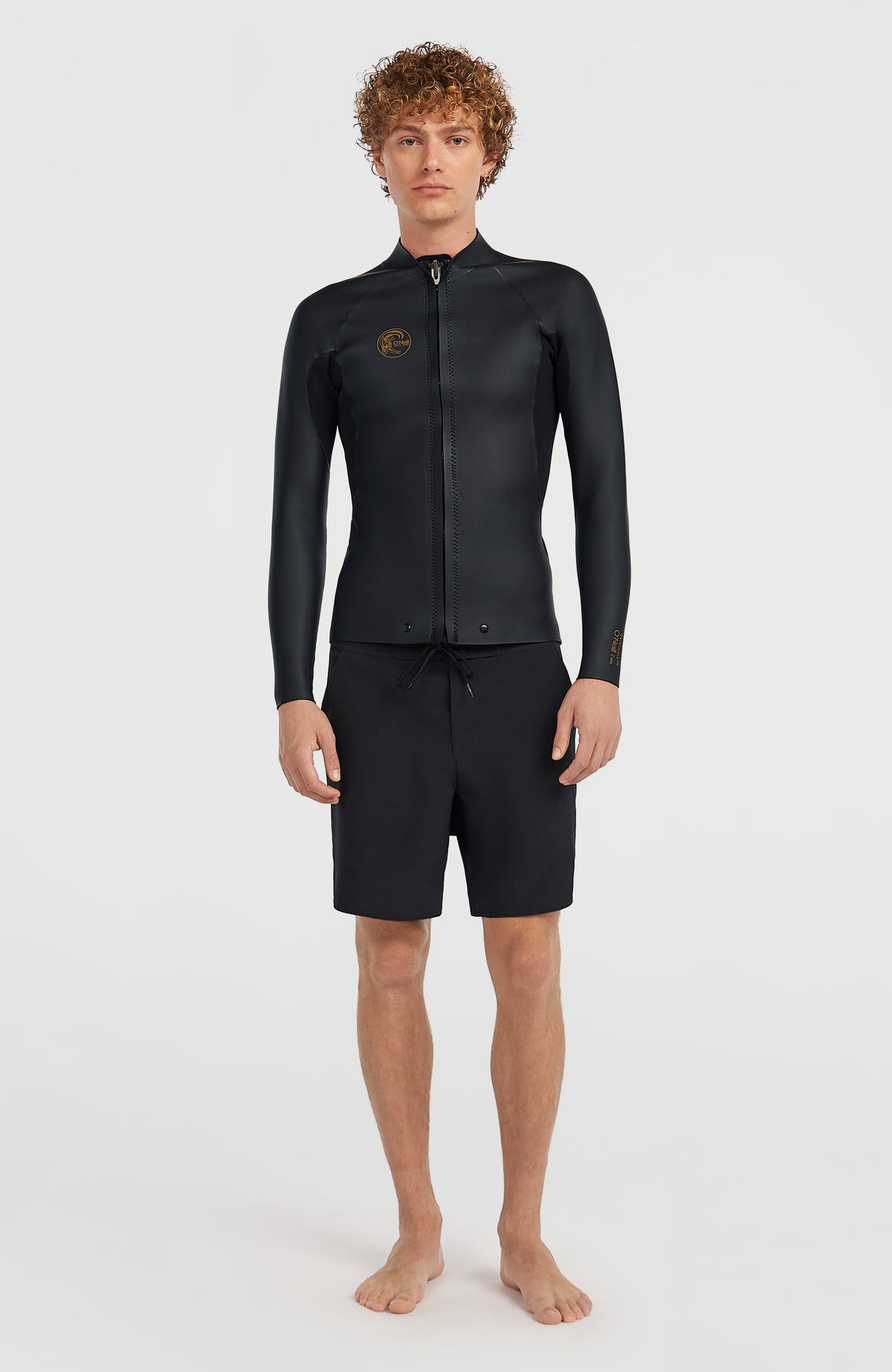 O’Riginals 2mm Beavertail Full Zip Wetsuit Jacket | BLACK/BLACK