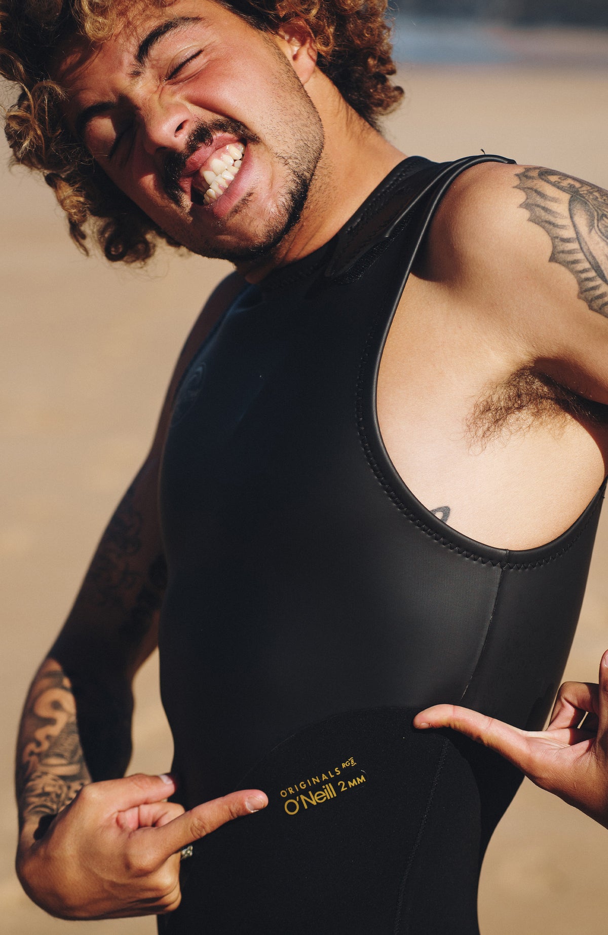O'Neill ロングジョン ブラック ノースリーブ Ninja 4/3MM Chest Zip Full Wetsuit - Blk/blk | O'Neill
