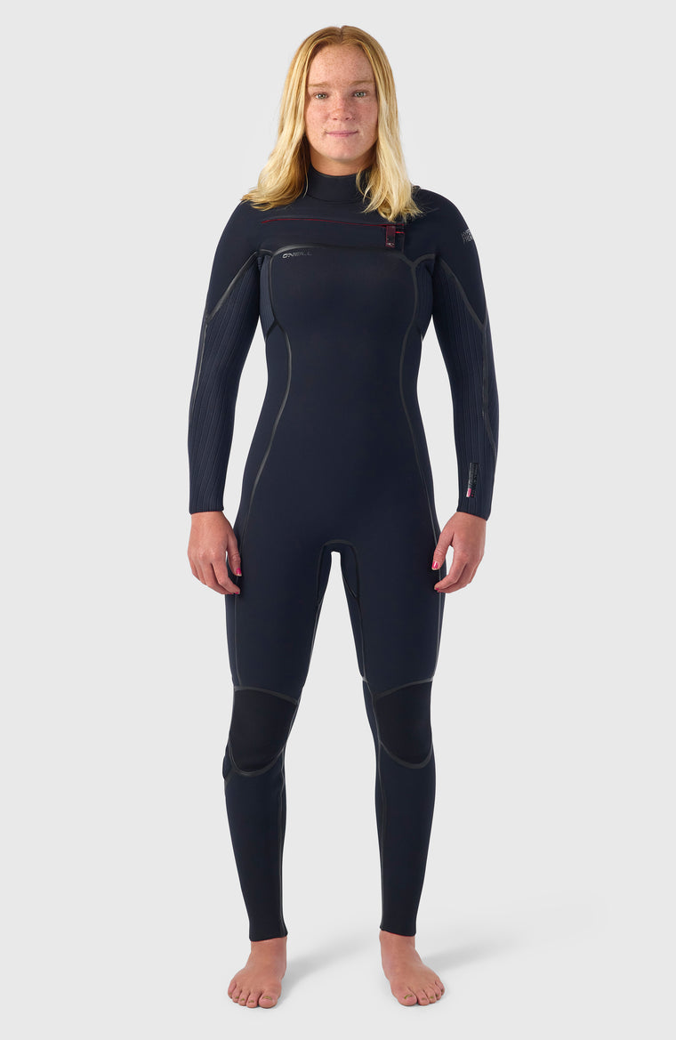 Hyperfreak Fire 4/3+mm Chest Zip Full Wetsuit | BLACK/BLACK