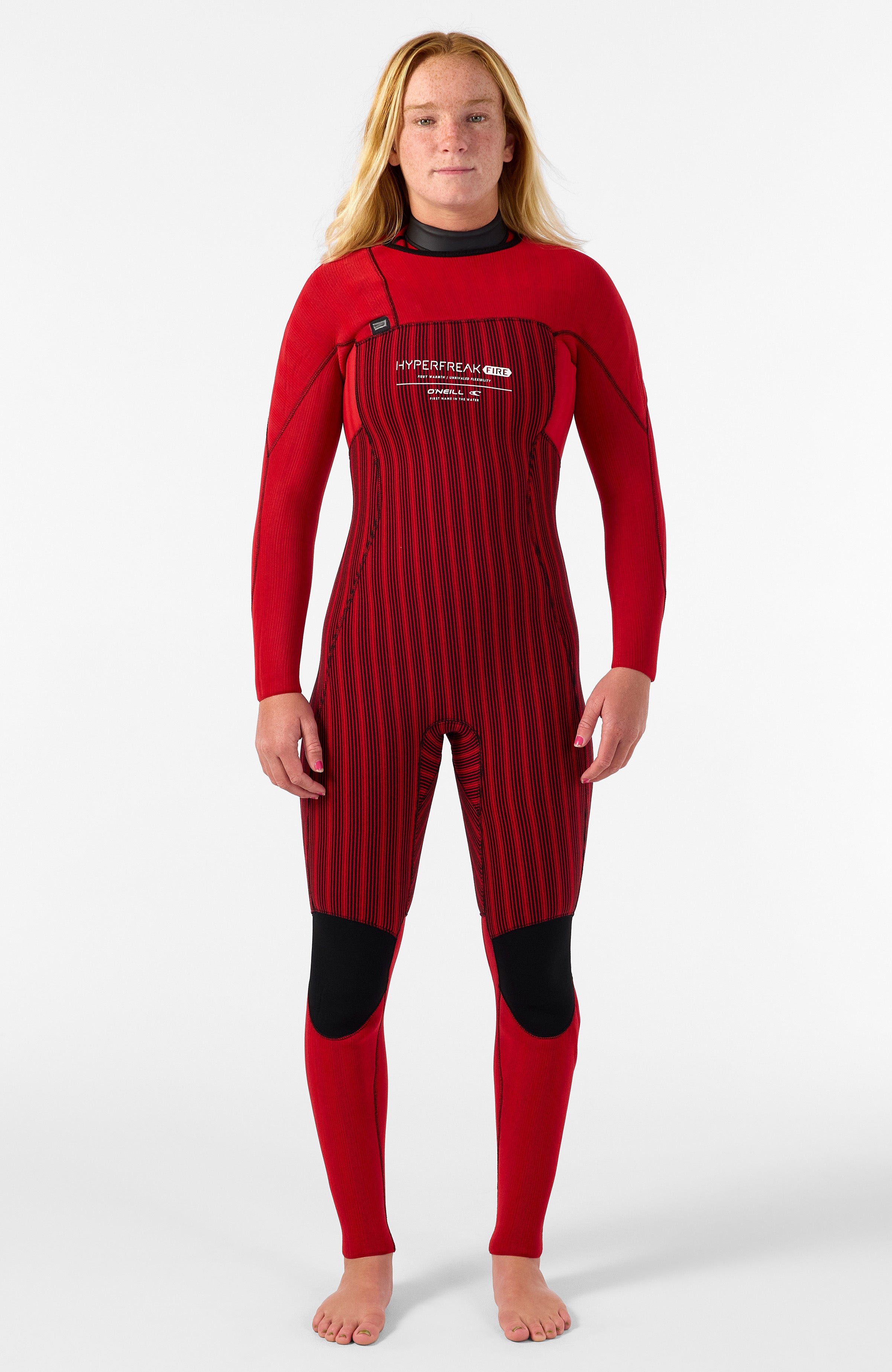 ファイヤーキング Hyperfreak Fire 4/3mm+ Chest Zip Full Wetsuit | BLACK/BLACK – O'Neill