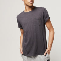 Jack's Base Regular Fit Crew T-Shirt | Asphalt - A