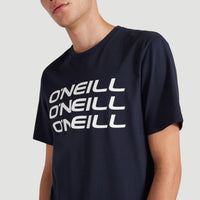 Triple Stack T-Shirt | Ink Blue -A