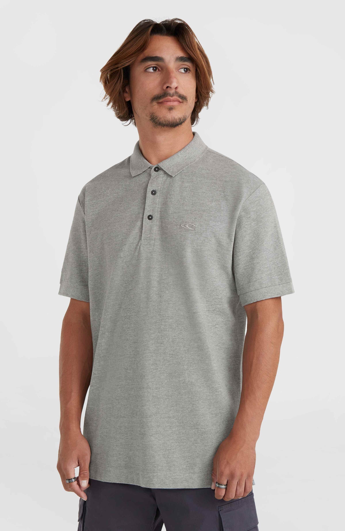 O'Neill Small Logo Polo | Silver Melee -A