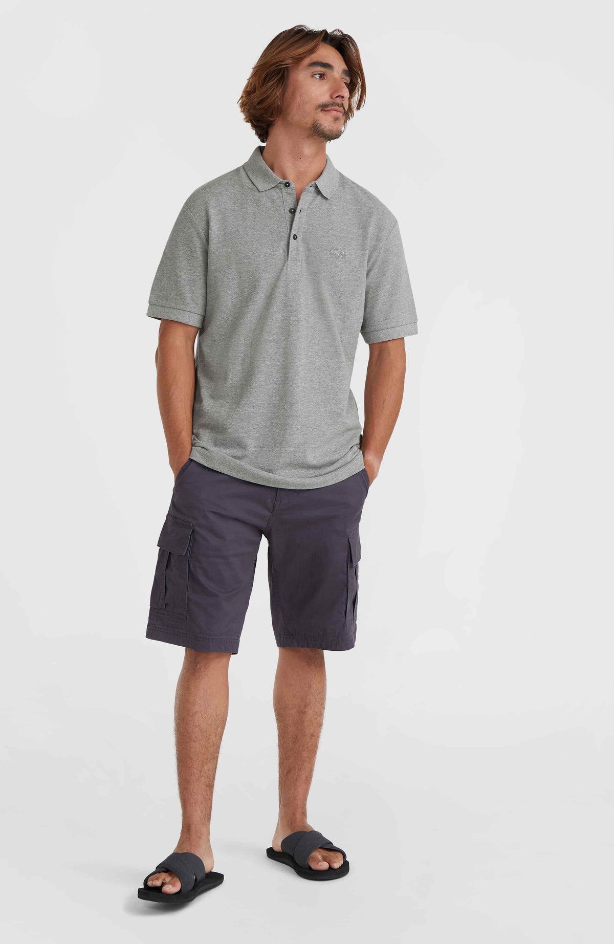 O'Neill Small Logo Polo | Silver Melee -A