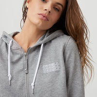 Triple Stack Full Zip Hoodie | Silver Melee -A