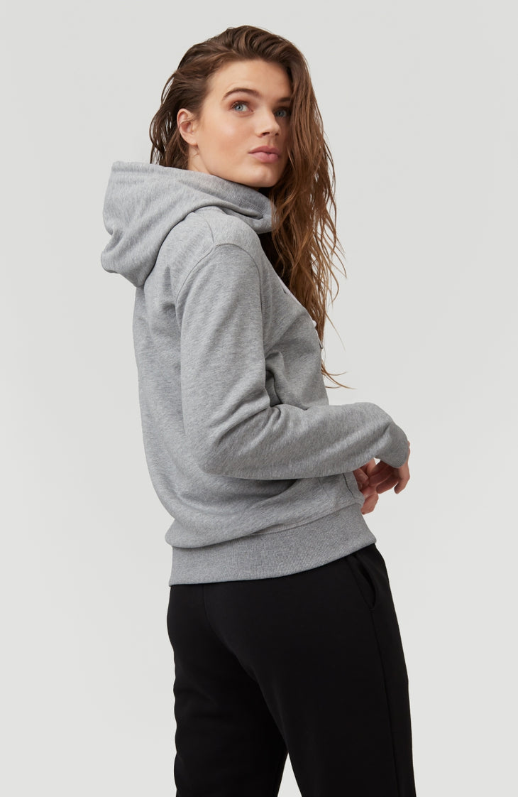 Triple Stack Full Zip Hoodie | Silver Melee -A