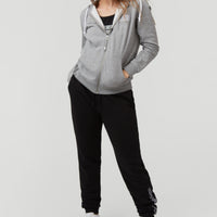 Triple Stack Full Zip Hoodie | Silver Melee -A