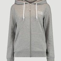 Triple Stack Full Zip Hoodie | Silver Melee -A