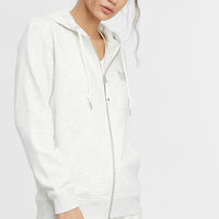 Triple Stack Full Zip Hoodie | White Melee