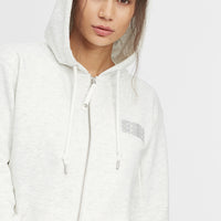 Triple Stack Full Zip Hoodie | White Melee