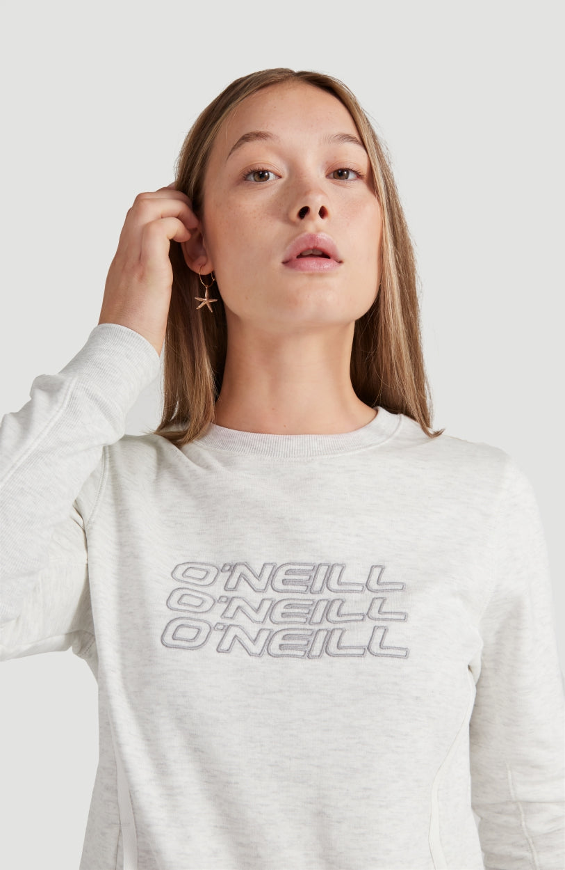 O'Neill Triple Stack Crew Sweatshirt | White Melee