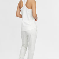 Triple Stack Racer Tanktop | Powder White