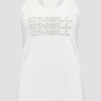 Triple Stack Racer Tanktop | Powder White