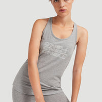 Triple Stack Racer Tanktop | Silver Melee -A