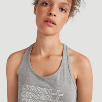 Triple Stack Racer Tanktop | Silver Melee -A