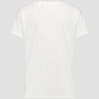 Triple Stack V-Neck T-Shirt | Powder White