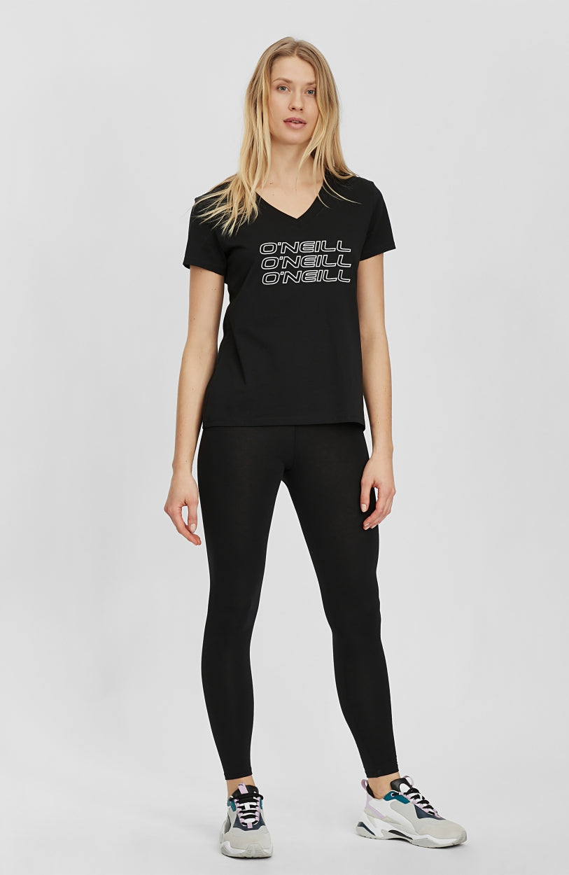 Triple Stack V-Neck T-Shirt | BlackOut - A