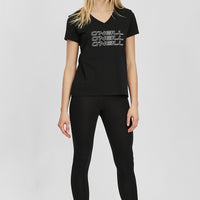 Triple Stack V-Neck T-Shirt | BlackOut - A