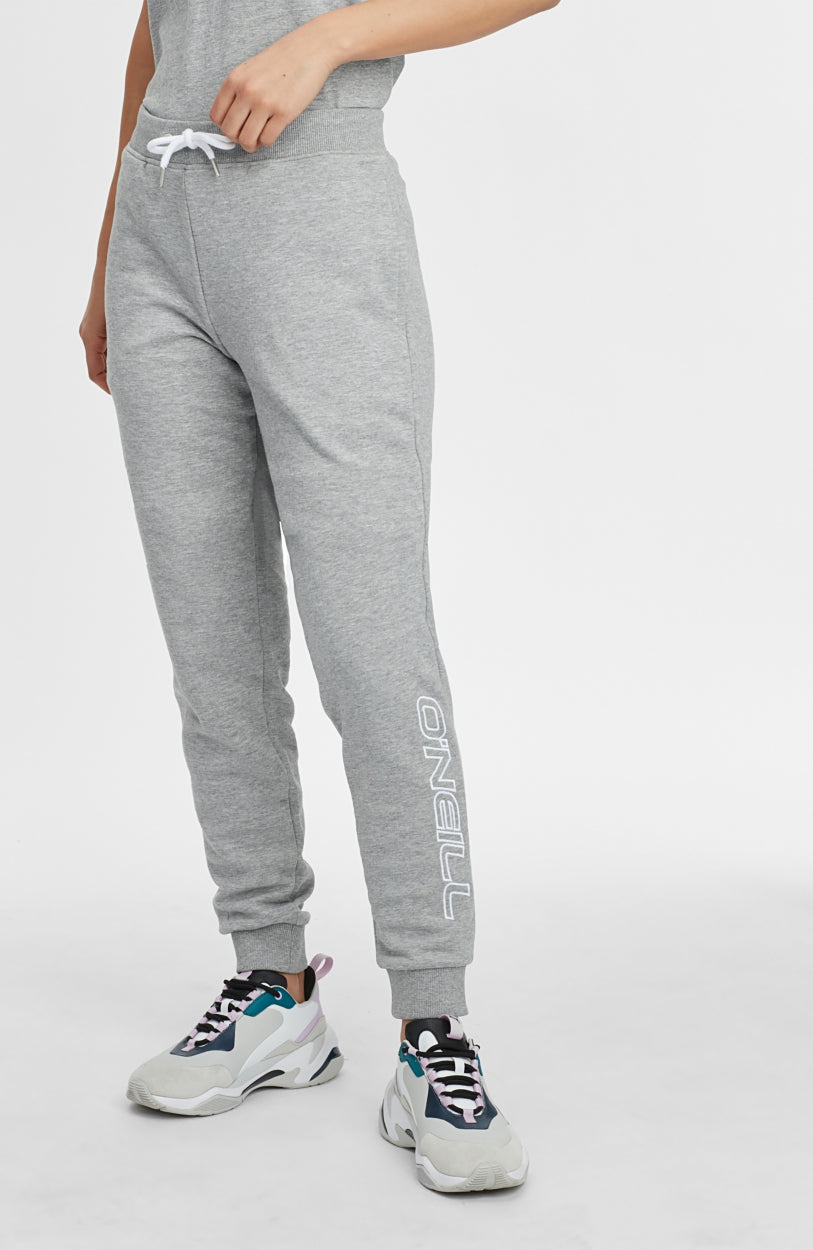 High-Waist Sweatpants | Silver Melee -A