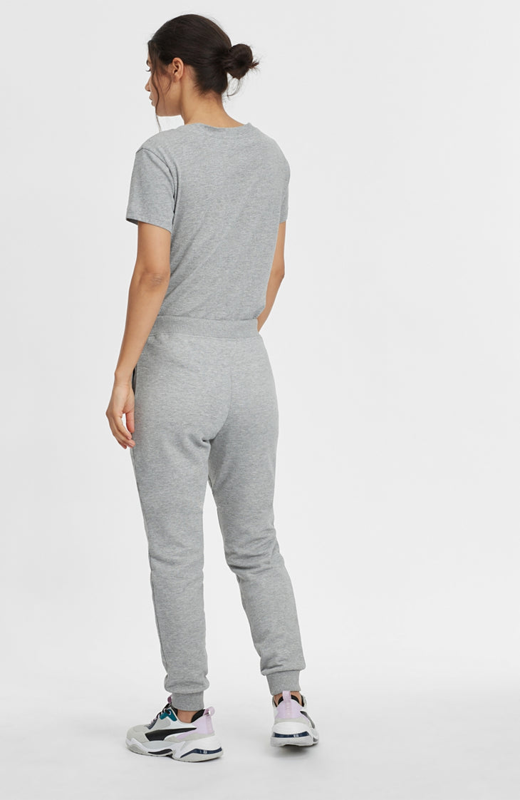High-Waist Sweatpants | Silver Melee -A