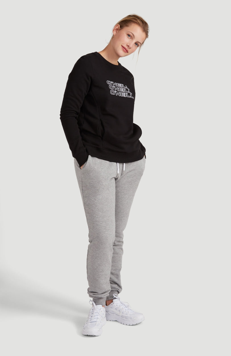 High-Waist Sweatpants | Silver Melee -A