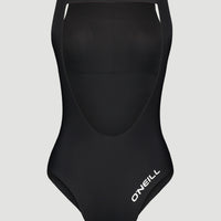 Logo High Neck Swimsuit | BlackOut - A