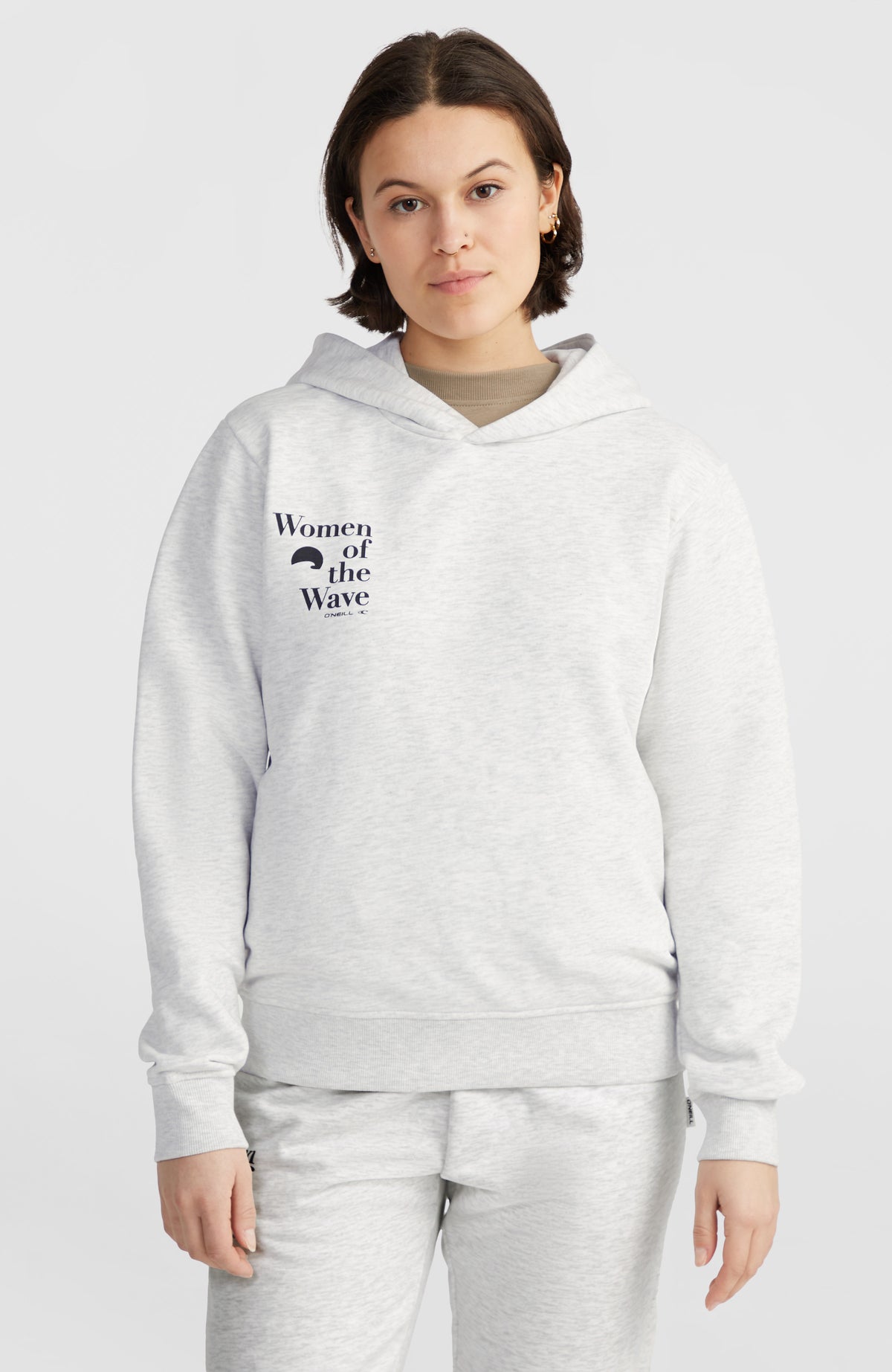 Women of the Wave Hoodie | White Melange