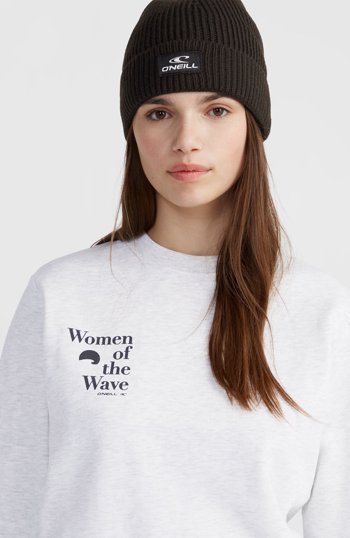 Women of the Wave Crew Sweatshirt | White Melange