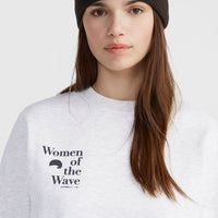 Women of the Wave Crew Sweatshirt | White Melange