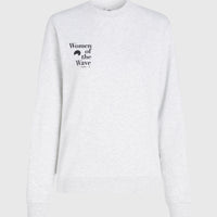 Women of the Wave Crew Sweatshirt | White Melange
