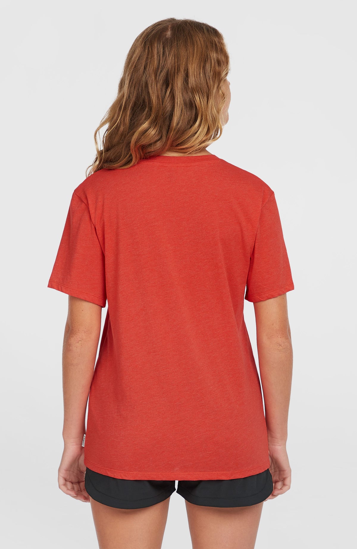 Essentials V-Neck T-Shirt | Sunrise Red