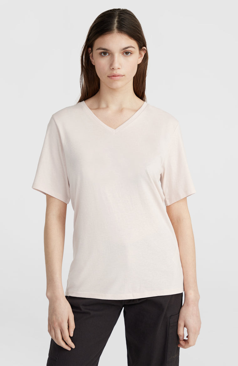 Essentials V-Neck T-Shirt | Peach Whip