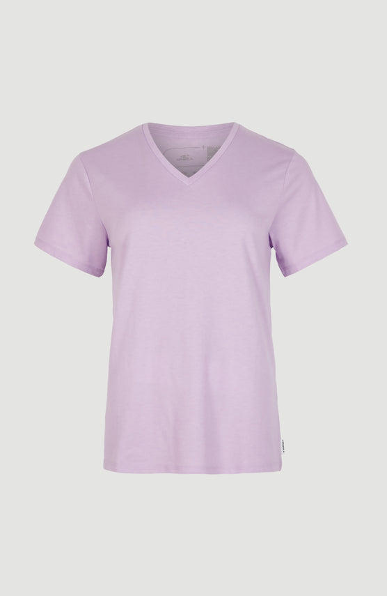 Essentials V-Neck T-Shirt | Purple Rose