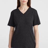 Essentials V-Neck T-Shirt | Black Out