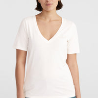 Essentials V-Neck T-Shirt | Snow White