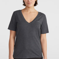 Essentials V-Neck T-Shirt | Black Out