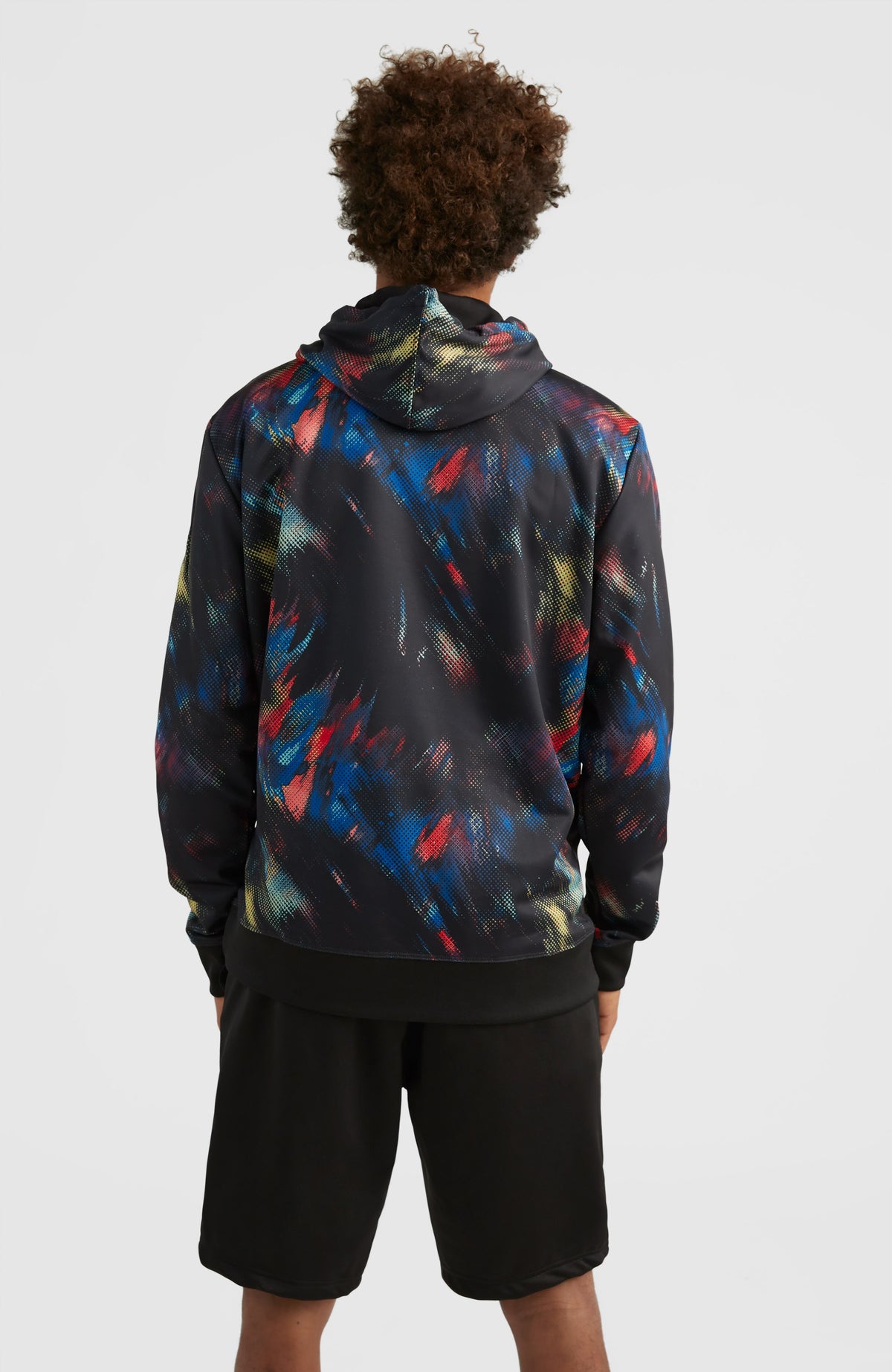 Rutile Hoodie Fleece | Black Future Fade