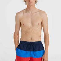 Frame Block Swim Shorts | Red Multi 2