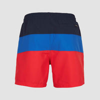 Frame Block Swim Shorts | Red Multi 2