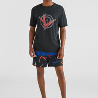 Frame Block Swim Shorts | Blue Multi 6