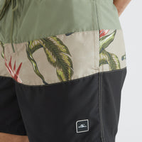 Frame Block Swim Shorts | Green Multi 1