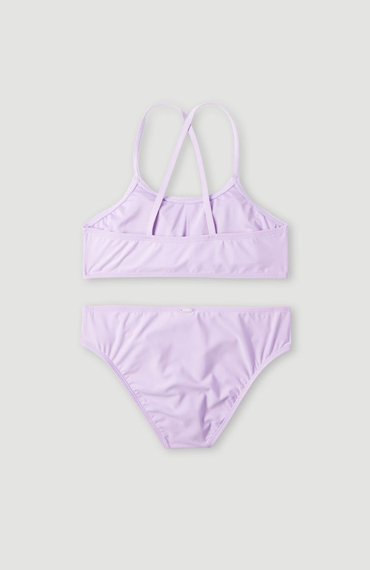 Essentials Bralette Bikini Set | Purple Rose