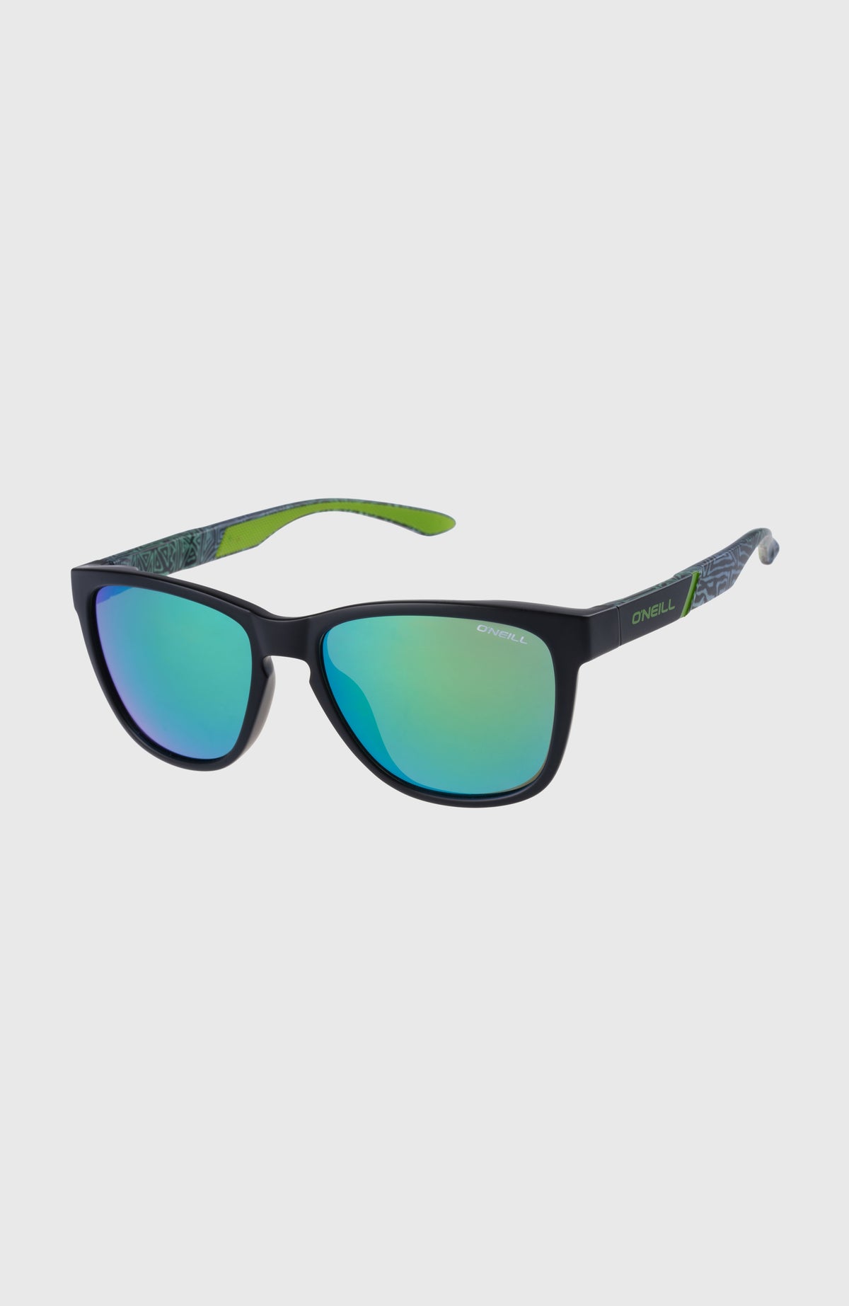 O'Neill DawnPatrol sunglasses | MATTE BLACK/ GREEN RETRO PRINT