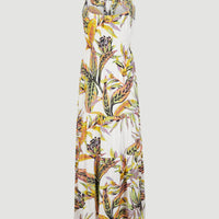 Quorra Maxi Dress | White Tropical Flower