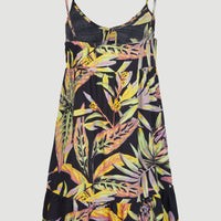 Malu Beach Dress | Black Tropical Flower