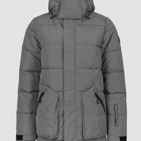 Morganite Hybrid Snow Jacket | Brown Tiny Check