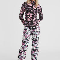 Glamour Insulated Snow Pants | Blue Ice Flower
