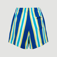 Brights Terry High-Waist Sweatshorts | Blue Towel Stripe